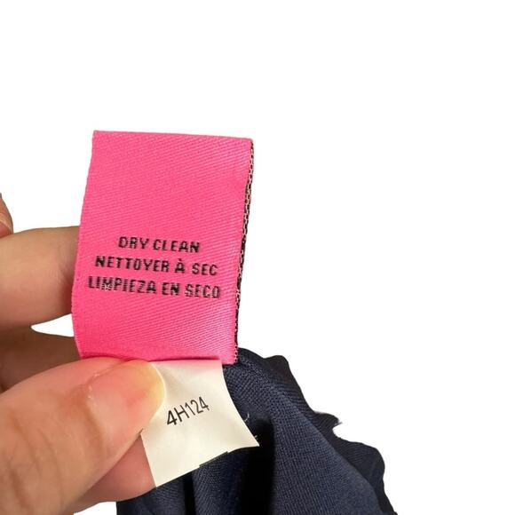 Betsey Johnson Navy Floral Back Tie Fit and Flare Dress - Picture 9 of 9